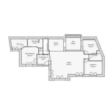 Maison 4pieces -haut Standing 戛纳